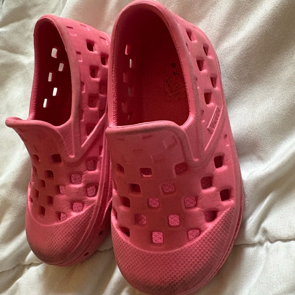 Vans Pink Slip-On Shoes- waterproof